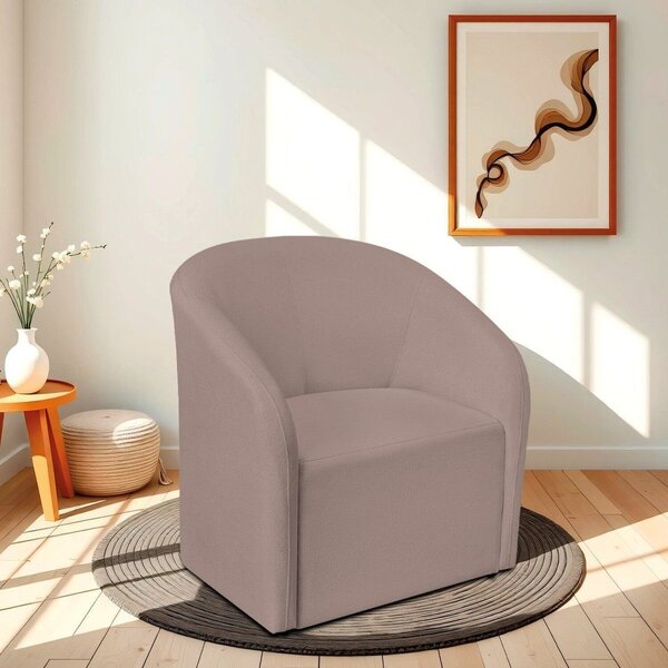 Poltrona Decorativa Para Sala De Estar E Recepção Linho Luiza