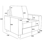 Poltrona Decorativa Para Sala De Estar E Recepção Malta L02 B