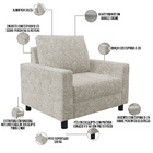 Poltrona Decorativa Para Sala De Estar E Recepção Malta L02 B