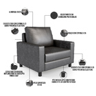 Poltrona Decorativa Para Sala De Estar E Recepção Malta L02 C