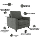 Poltrona Decorativa Para Sala De Estar E Recepção Malta L02 L