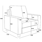 Poltrona Decorativa Para Sala De Estar E Recepção Malta L02 L