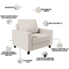 Poltrona Decorativa Para Sala De Estar E Recepção Malta L02 L