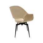 Poltrona Decorativa Para Sala De Estar Eduarda Cor Fendi Base