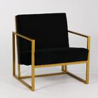 Poltrona Decorativa Para Sala De Estar Em Ferro Colorado - Pr