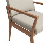 Poltrona Decorativa Para Sala De Estar Em Linho 226 Tip Areia