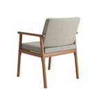 Poltrona Decorativa Para Sala De Estar Em Linho 305 Up Cru