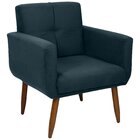 Poltrona Decorativa Para Sala De Estar Havana Light Petróleo