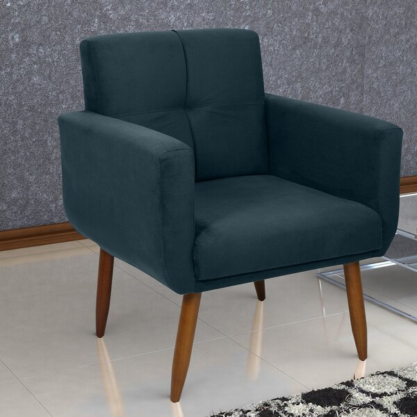 Poltrona Decorativa Para Sala De Estar Havana Light Petróleo