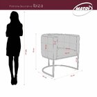 Poltrona Decorativa Para Sala De Estar Ibiza Capuccino