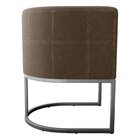 Poltrona Decorativa Para Sala De Estar Ibiza Marrom