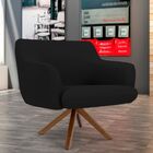 Poltrona Decorativa Para Sala De Estar Jade C06 Corano Preto