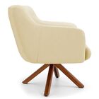 Poltrona Decorativa Para Sala De Estar Jade D02 Corano Bege C