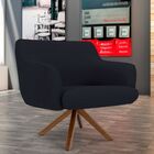 Poltrona Decorativa Para Sala De Estar Jade D02 Veludo Azul M