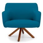 Poltrona Decorativa Para Sala De Estar Jade D02 Veludo Liso A