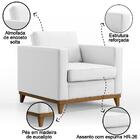 Poltrona Decorativa Para Sala De Estar Jane D05 Couríssimo Br