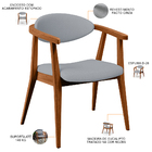 Poltrona Decorativa Para Sala De Estar Jantar Cecília L02 Fac