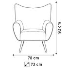 Poltrona Decorativa Para Sala De Estar Kora D02 Pés Palito Tr