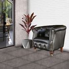 Poltrona Decorativa Para Sala De Estar Libéria Couro Preto Br