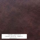 Poltrona Decorativa Para Sala De Estar Libéria Couro Tabaco -