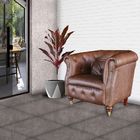 Poltrona Decorativa Para Sala De Estar Libéria Couro Tabaco -