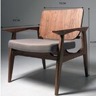 Poltrona Decorativa Para Sala De Estar Lins Bege