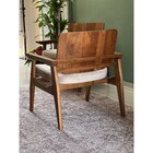 Poltrona Decorativa Para Sala De Estar Lins Bege