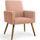 Poltrona Decorativa Para Sala De Estar Maria W01 Pés Palito L