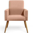 Poltrona Decorativa Para Sala De Estar Maria W01 Pés Palito L