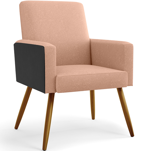 Poltrona Decorativa Para Sala De Estar Maria W01 Pés Palito L