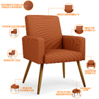 Poltrona Decorativa Para Sala De Estar Maria W01 Pés Palito T