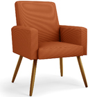 Poltrona Decorativa Para Sala De Estar Maria W01 Pés Palito T