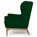 Poltrona Decorativa Para Sala De Estar Milena D02 Base De Mad