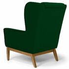 Poltrona Decorativa Para Sala De Estar Milena D02 Base De Mad