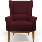 Poltrona Decorativa Para Sala De Estar Milena D02 Base De Mad