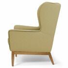 Poltrona Decorativa Para Sala De Estar Milena D02 Base De Mad