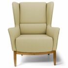 Poltrona Decorativa Para Sala De Estar Milena D02 Base De Mad