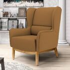 Poltrona Decorativa Para Sala De Estar Milena D02 Base De Mad