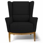 Poltrona Decorativa Para Sala De Estar Milena D02 Base De Mad