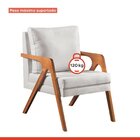 Poltrona Decorativa Para Sala De Estar Mm29 Boucle Pérola