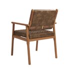 Poltrona Decorativa Para Sala De Estar Nobuck 521 Polo Marrom