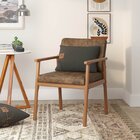 Poltrona Decorativa Para Sala De Estar Nobuck 521 Up Marrom