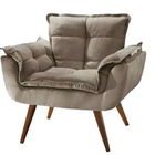 Poltrona Decorativa Para Sala De Estar Opala Platinum Decor C