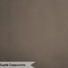 Poltrona Decorativa Para Sala De Estar Opala Suede Cappuccino