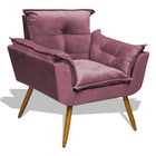 Poltrona Decorativa Para Sala De Estar Opala Veludo - Ssx Mul