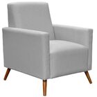 Poltrona Decorativa Para Sala De Estar Pés Palito Liz P02 Lin