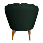 Poltrona Decorativa Para Sala De Estar Petala Suede Verde - M