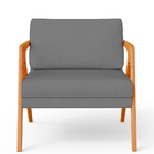 Poltrona Decorativa Para Sala De Estar Pietra Com Estrutura D