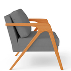 Poltrona Decorativa Para Sala De Estar Pietra Com Estrutura D