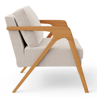 Poltrona Decorativa Para Sala De Estar Pietra Com Estrutura D